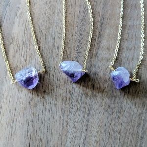 🦋LAST 1🦋 Amethyst 14k Gold Plated Necklace